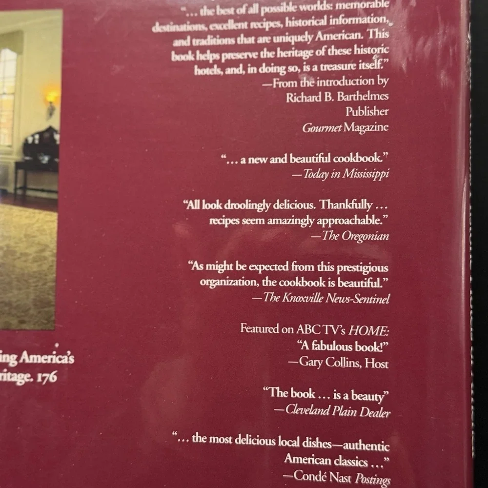 Menus for Special Occasions from Historic Hotels of America by National Trust...